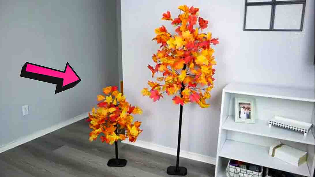 DIY Look-for-Less Fall Tree Decor Tutorial | DIY Joy Projects and Crafts Ideas