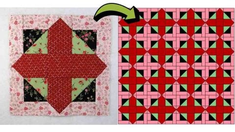 Empire Cross Quilt Block Tutorial | DIY Joy Projects and Crafts Ideas
