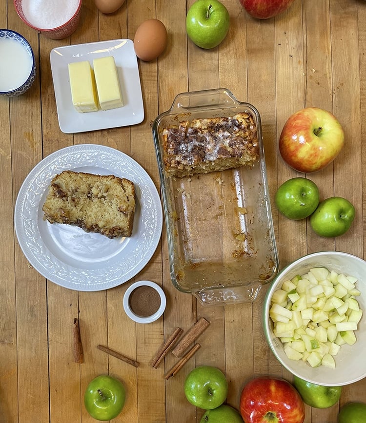 Homemade Farmhouse Apple Bread Recipe