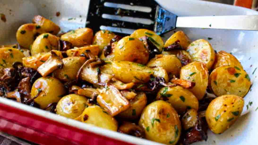 Roasted Mushroom & Potato Salad Recipe