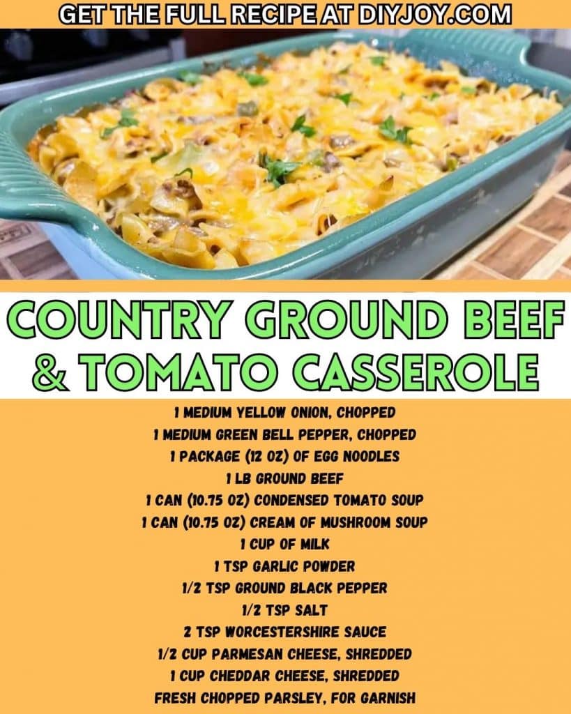 Country Ground Beef and Tomato Casserole