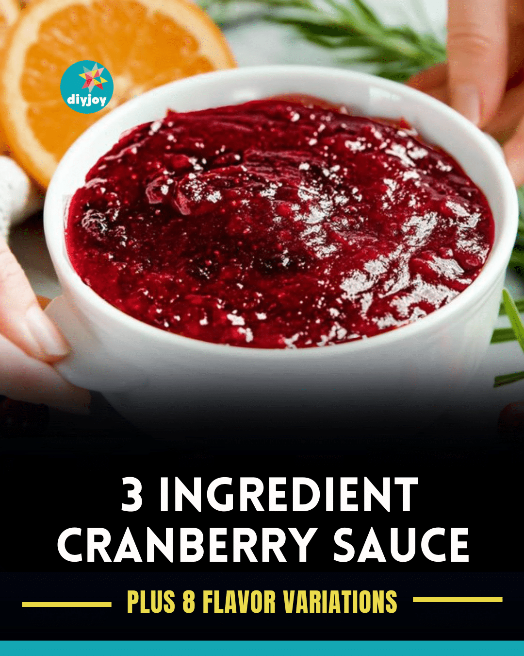 3 Ingredient Cranberry Sauce