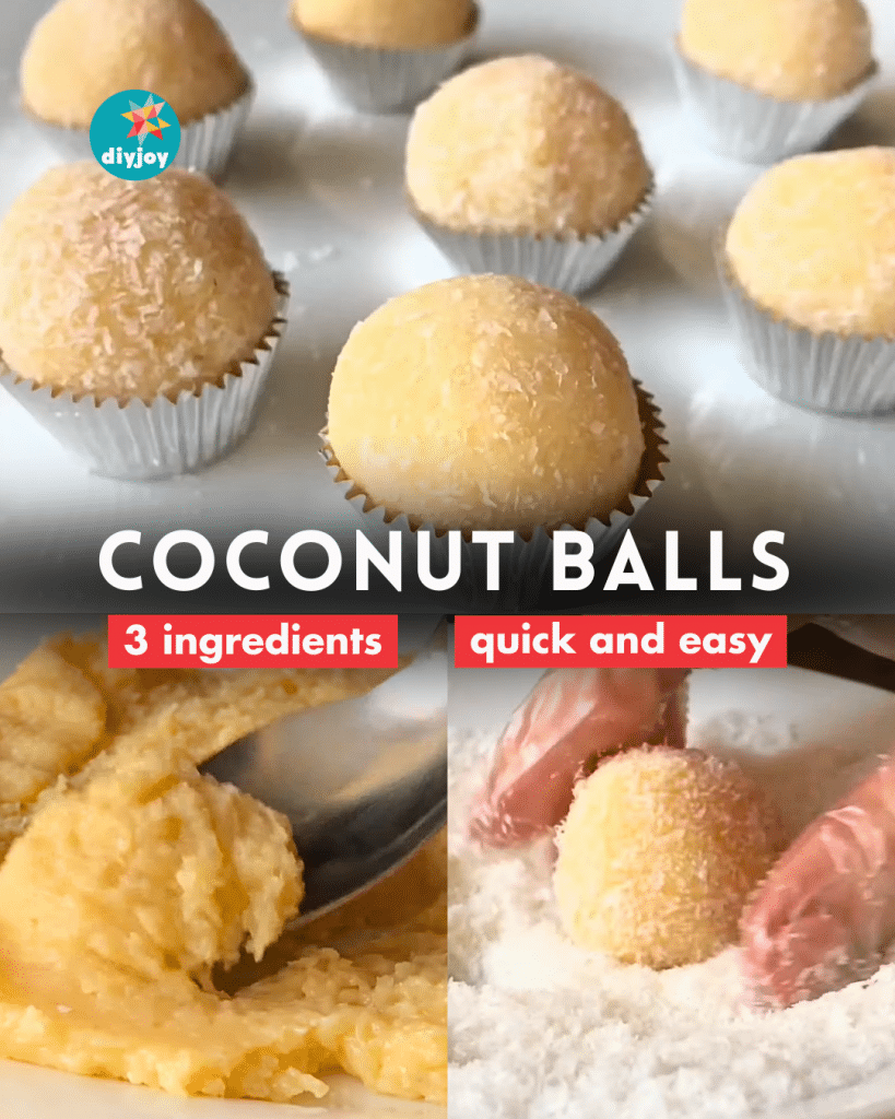 Coconut balls 3 ingredient recipe 3 ingredient coconut balls