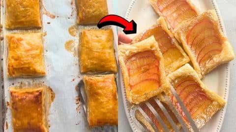 Upside Down Apple Tart (6-Ingredient Recipe) | DIY Joy Projects and Crafts Ideas