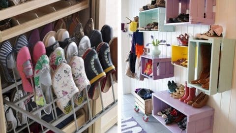 7 Space-Saver Shoe Organizing Hack | DIY Joy Projects and Crafts Ideas