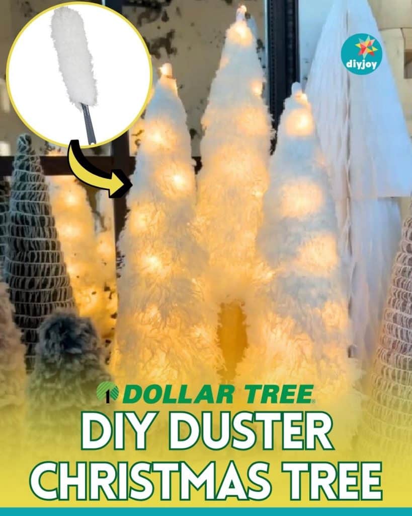DIY Dollar Tree Duster Christmas Tree Tutorial