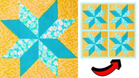Easy 8-Point Star Quilt Block Tutorial | DIY Joy Projects and Crafts Ideas
