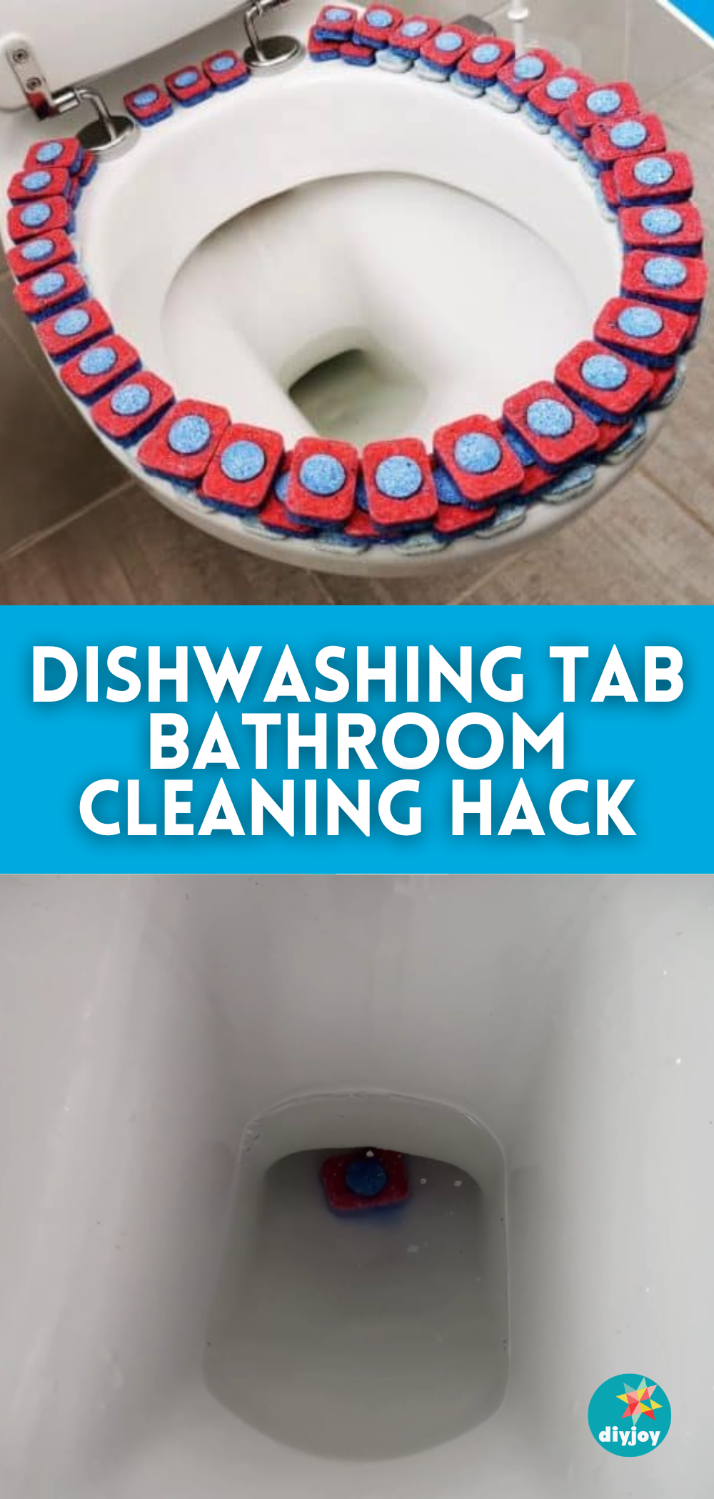 Easy Bathroom Cleaning Hack with a Dishwashing Tab