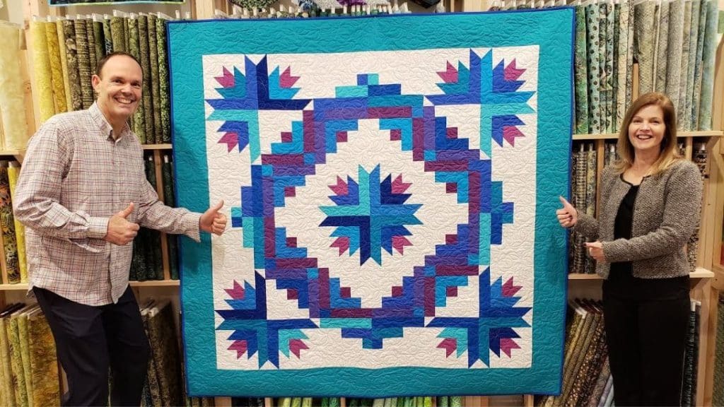 Easy Cactus Wreath Quilt Tutorial