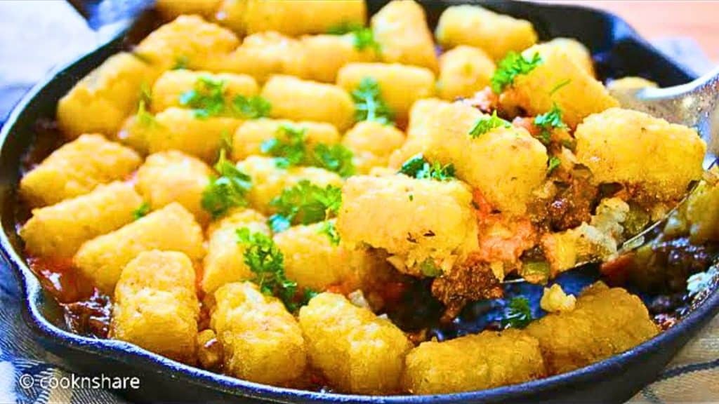 Easy Cottage Pie Tater Tots Recipe