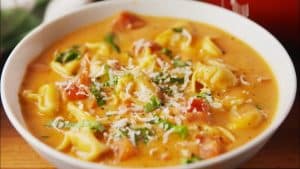 Easy Creamy Parm Tomato Soup