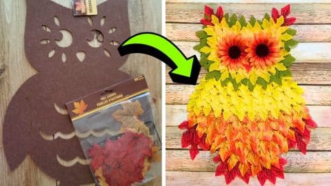 Easy DIY Hanging Leaf Owl Tutorial | DIY Joy Projects and Crafts Ideas