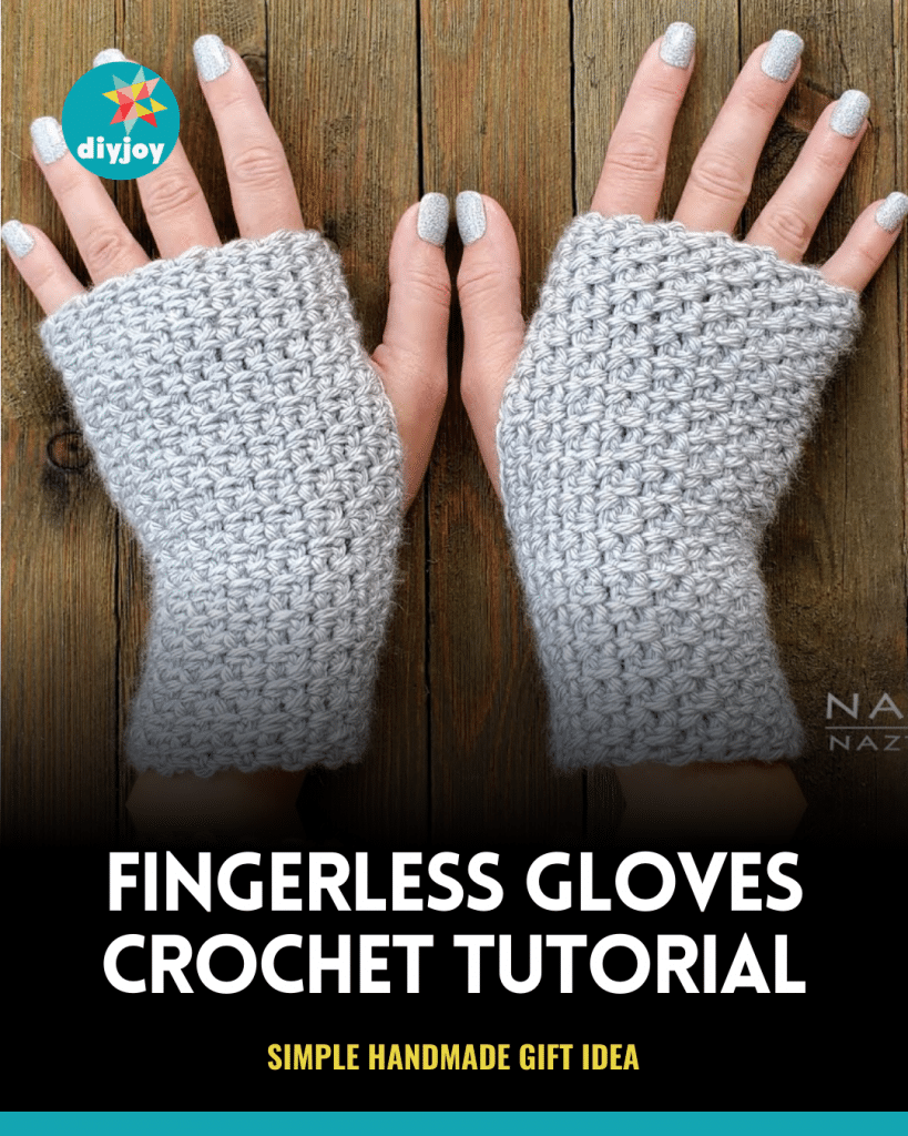 Easy Fingerless Gloves Crochet Tutorial DIY Joy