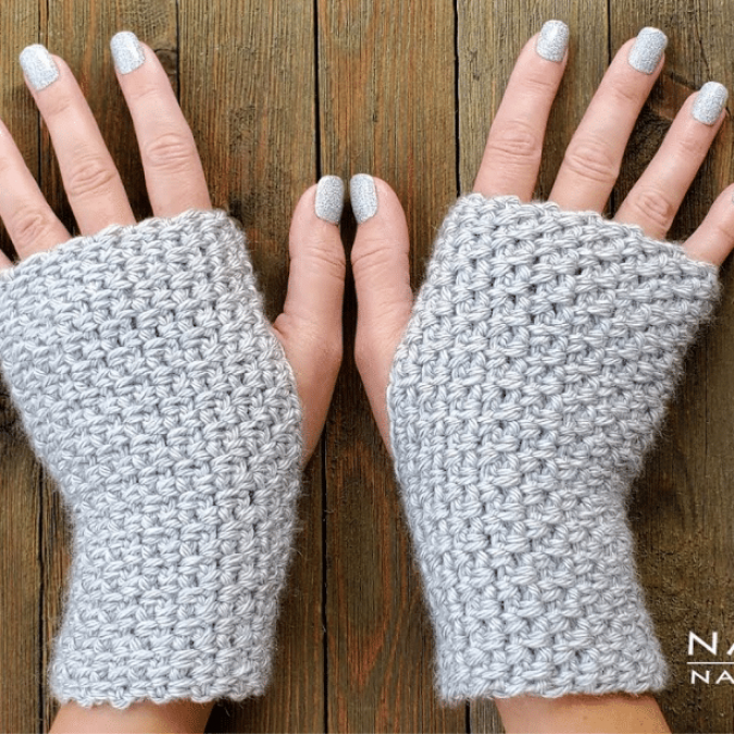 How To Crochet Fingerless Gloves Easy For Beginners