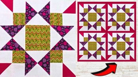 Easy Flower Garden Quilt Block Tutorial | DIY Joy Projects and Crafts Ideas