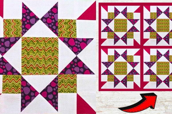 Easy Flower Garden Quilt Block Tutorial