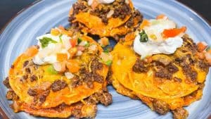Easy Ground Beef Stacked Enchiladas Recipe