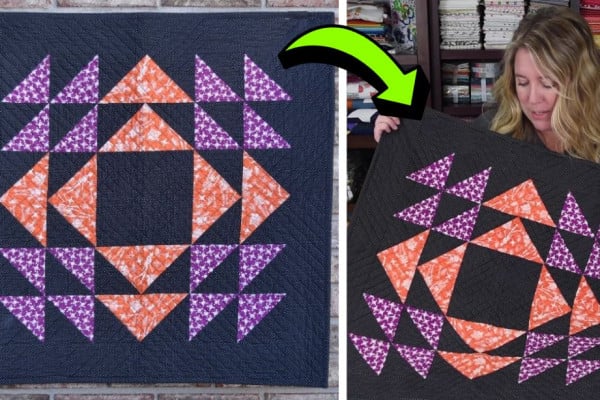 Easy Homespun Quilted Table Topper Tutorial