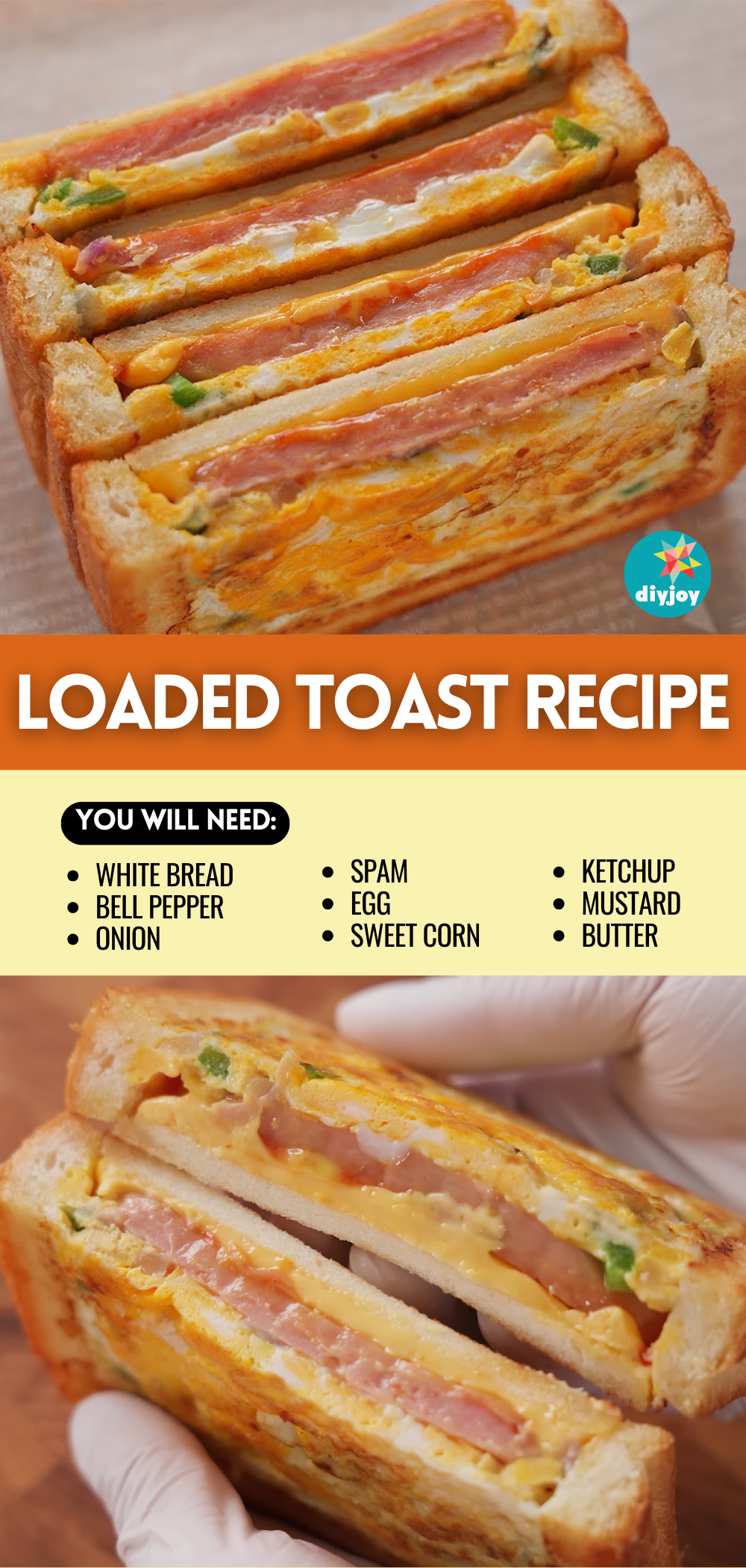Easy Loaded Breakfast Toast Recipe