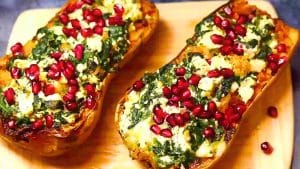 Easy Roasted Stuffed Butternut Squash Recipe