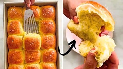 Easy Salted Honey Parker House Rolls Recipe | DIY Joy Projects and Crafts Ideas
