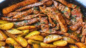 Easy Skillet Steak and Potatoes Recipe