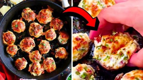 Easy to Make Cheesy Bacon Stuffed Mushrooms | DIY Joy Projects and Crafts Ideas