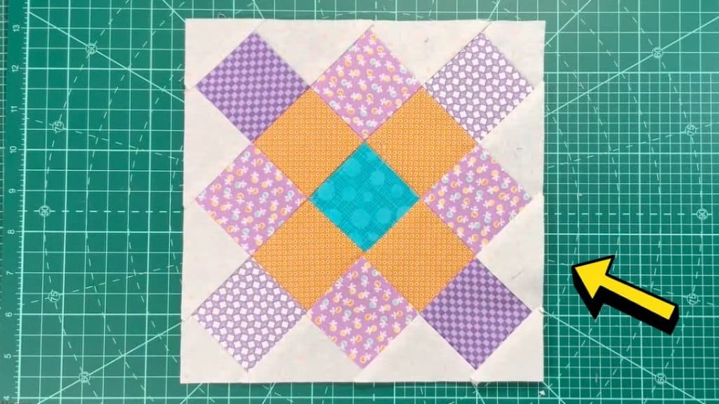 Granny Square Quilt Block Using Jelly Rolls