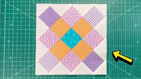 Granny Square Quilt Block Using Fabric Scraps | DIY Joy Projects and Crafts Ideas