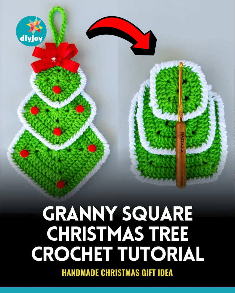How to Crochet a Granny Square Christmas Tree - DIY Joy