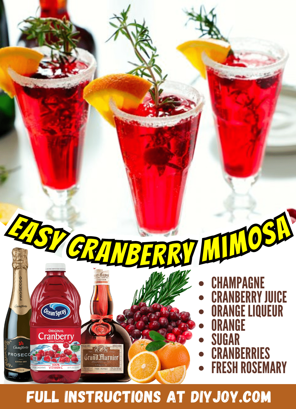 How To Make Delicious Cranberry Mimosa
