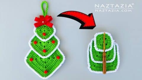 How to Crochet a Granny Square Christmas Tree | DIY Joy Projects and Crafts Ideas