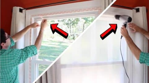 How to Insulate Your Windows with Plastic Film | DIY Joy Projects and Crafts Ideas
