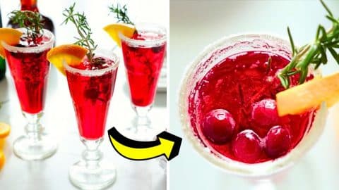 How to Make Delicious Cranberry Mimosas | DIY Joy Projects and Crafts Ideas