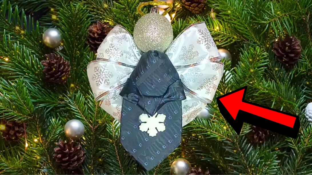 How to Upcycle a Necktie Into a DIY Angel Ornament | DIY Joy Projects and Crafts Ideas