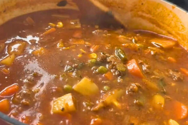 Old-School Beef and Vegetable Soup Recipe