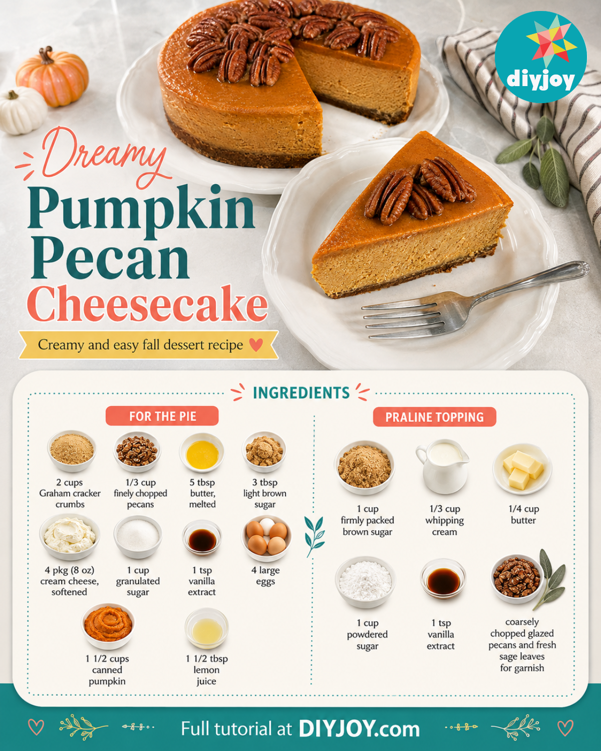 Pumpkin Cheesecake Recipe