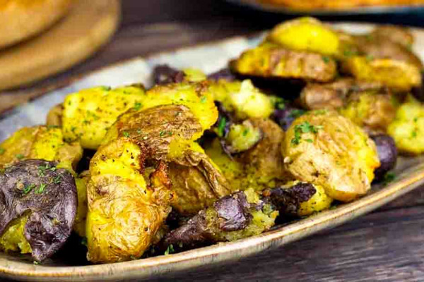 Air Fryer Smashed Potatoes Recipe