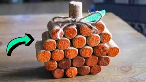DIY Wine Cork Pumpkin Tutorial