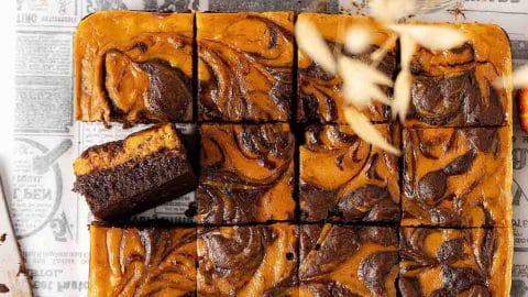 Easy Pumpkin Cheesecake Brownies Recipe | DIY Joy Projects and Crafts Ideas