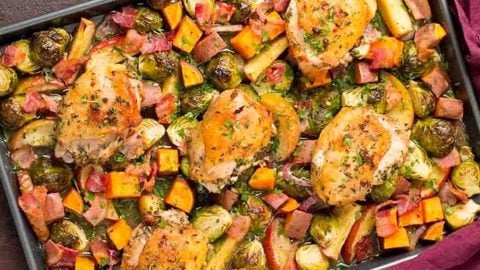 One-Pan Fall Chicken Dinner Recipe | DIY Joy Projects and Crafts Ideas