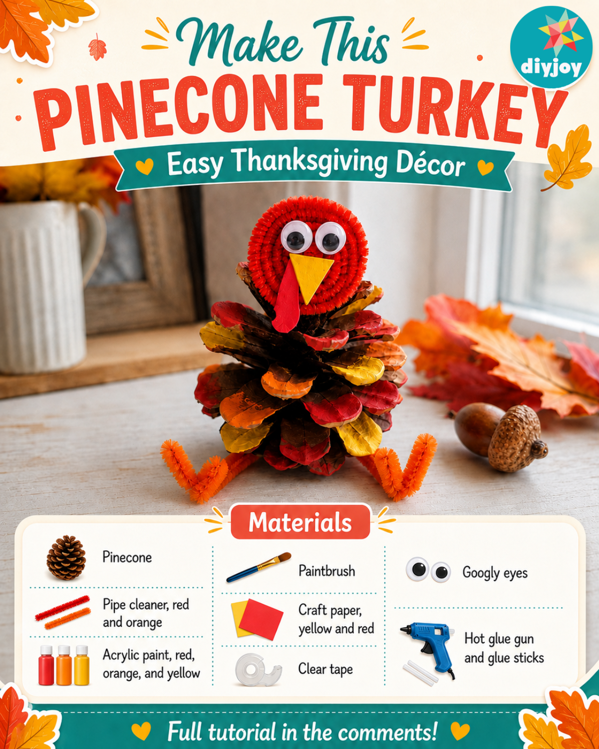 Pinecone Turkey Craft
