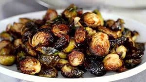 Roasted Honey Balsamic Brussels Sprouts