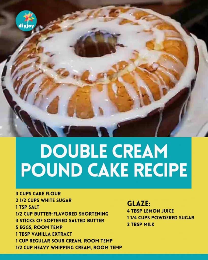 Double Cream Pound Cake Recipe