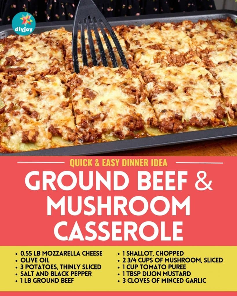 Ground Beef and Mushroom Casserole Recipe