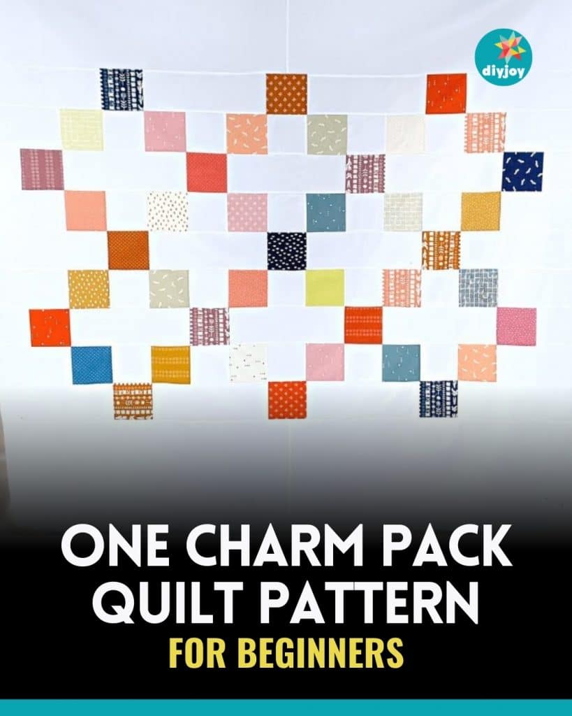 One Charm Pack Quilt Pattern for Beginners
