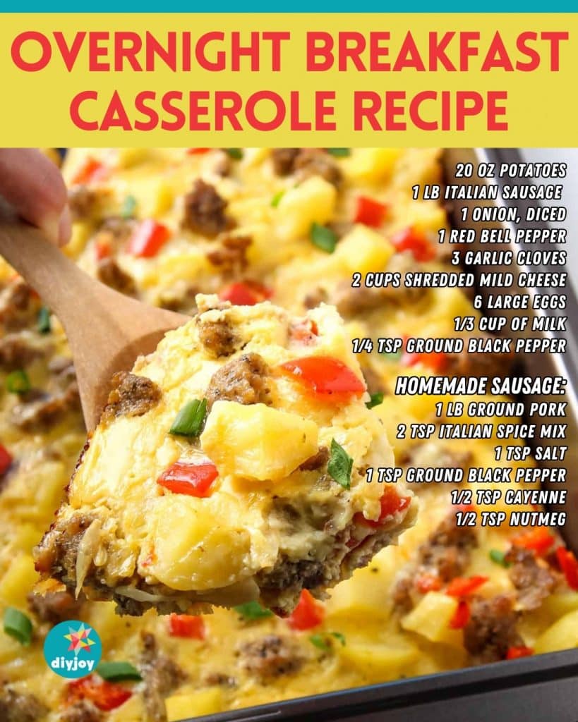 Overnight Breakfast Casserole Recipe