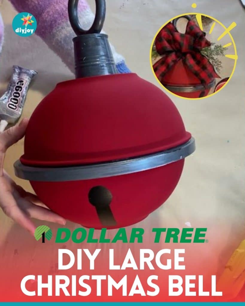 DIY Dollar Tree Large Christmas Bell Tutorial