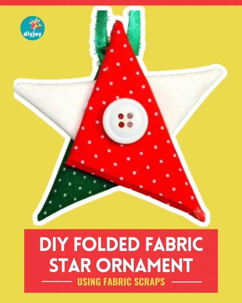 DIY Folded Fabric Star Ornament Tutorial