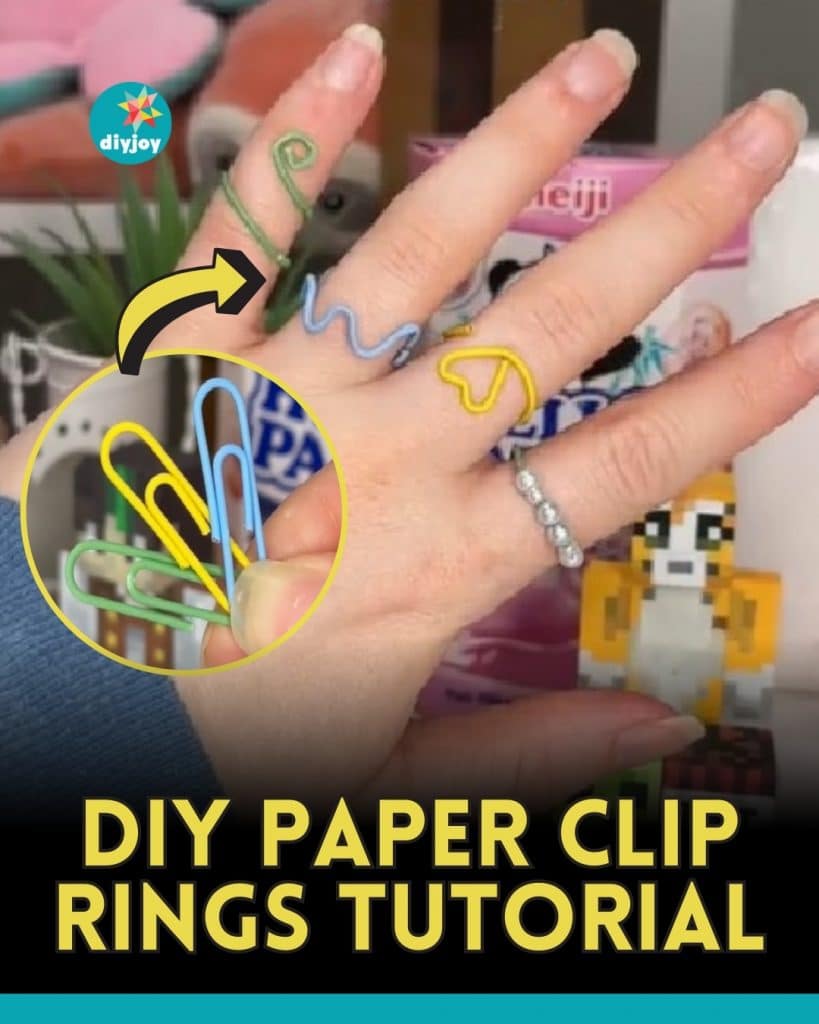 DIY Paper Clip Rings Tutorial